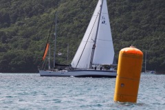 Pigeon Island passage and Finish line. First  in Class B.